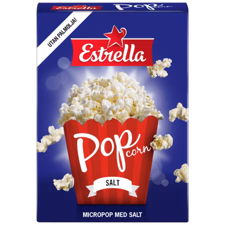 ESTRELLA Micropopcorn Salt 3-pack 240g