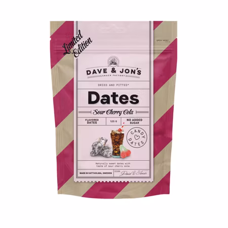 Dave & Jon´s Dadlar Sour Cherry Cola 125 g