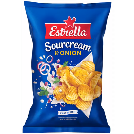 ESTRELLA Sourcream & Onion 175g