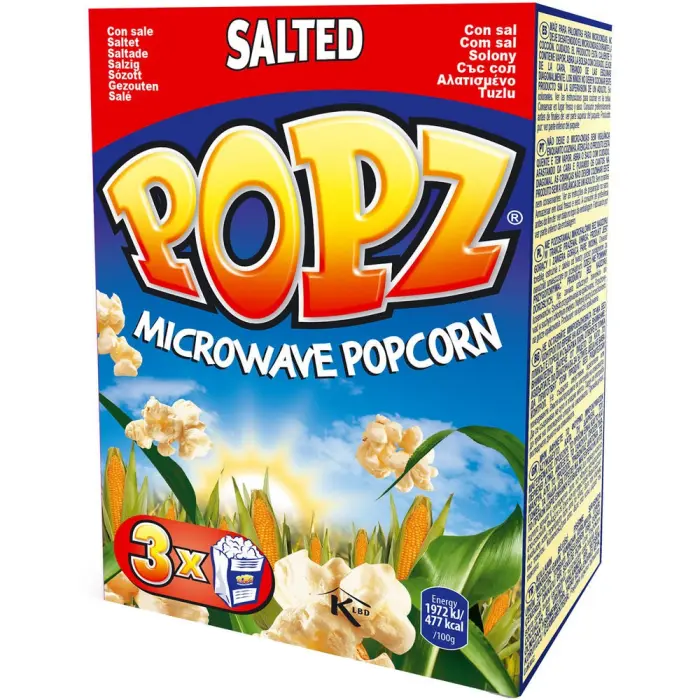 Popz Micropop Salted 3 x 90g