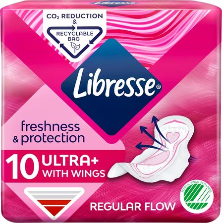 Libresse V-Protection Ultra+ With Wings 10-P