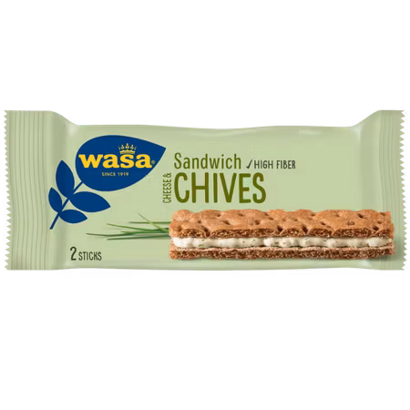WASA Sandwich Cheees Chives 37g