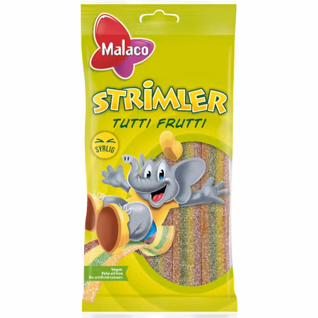 Malaco Tutti Frutti Strimler 80g