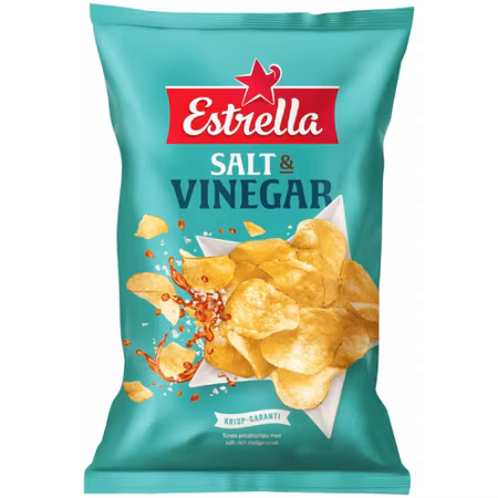 Estrella Salt & Vinägerchips 175 G