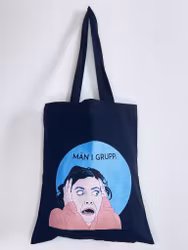 Män i grupp, svart tygpåse (ord. pris 225 kr)