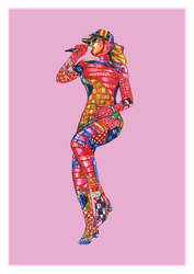 Gold links, raw denim – Beyoncé