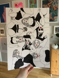 Originalmålning: Sister gang