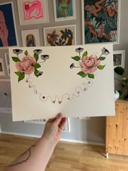 Originalmålning: Titty flower