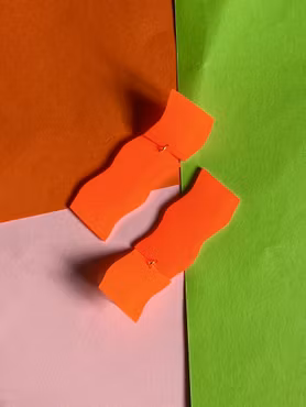 Neonorange örhängen