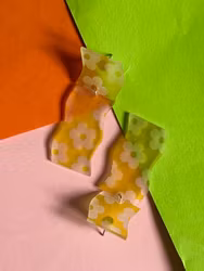 Gula blommor: örhängen