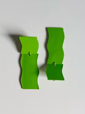 Ljusgröna örhängen