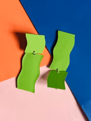 Ljusgröna örhängen