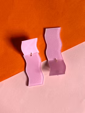 Rosa blanka örhängen