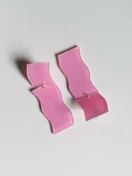 Rosa blanka örhängen