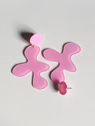 Rosa blanka örhängen