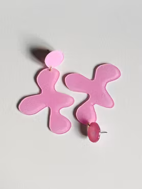 Rosa blanka örhängen