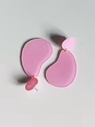 Rosa blanka örhängen