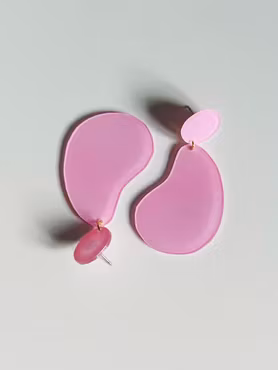 Rosa blanka örhängen