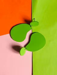 Gröna matta örhängen