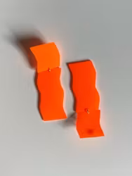 Neonorange örhängen