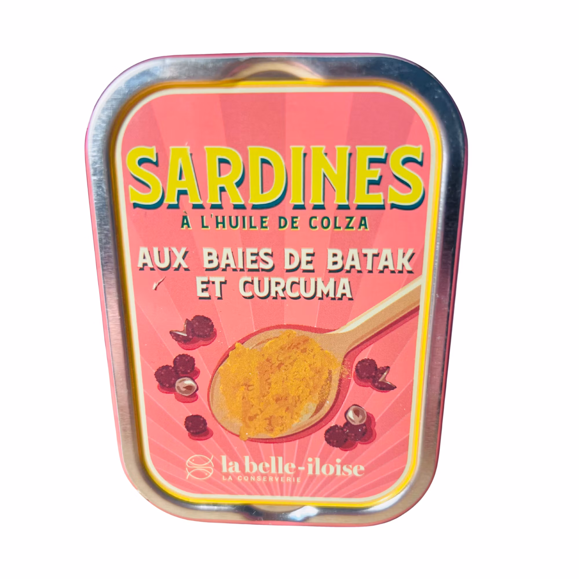 La Belle-Iloise Sardines-  Aux Baies de Batak et Curcuma (Gurkmeja)
