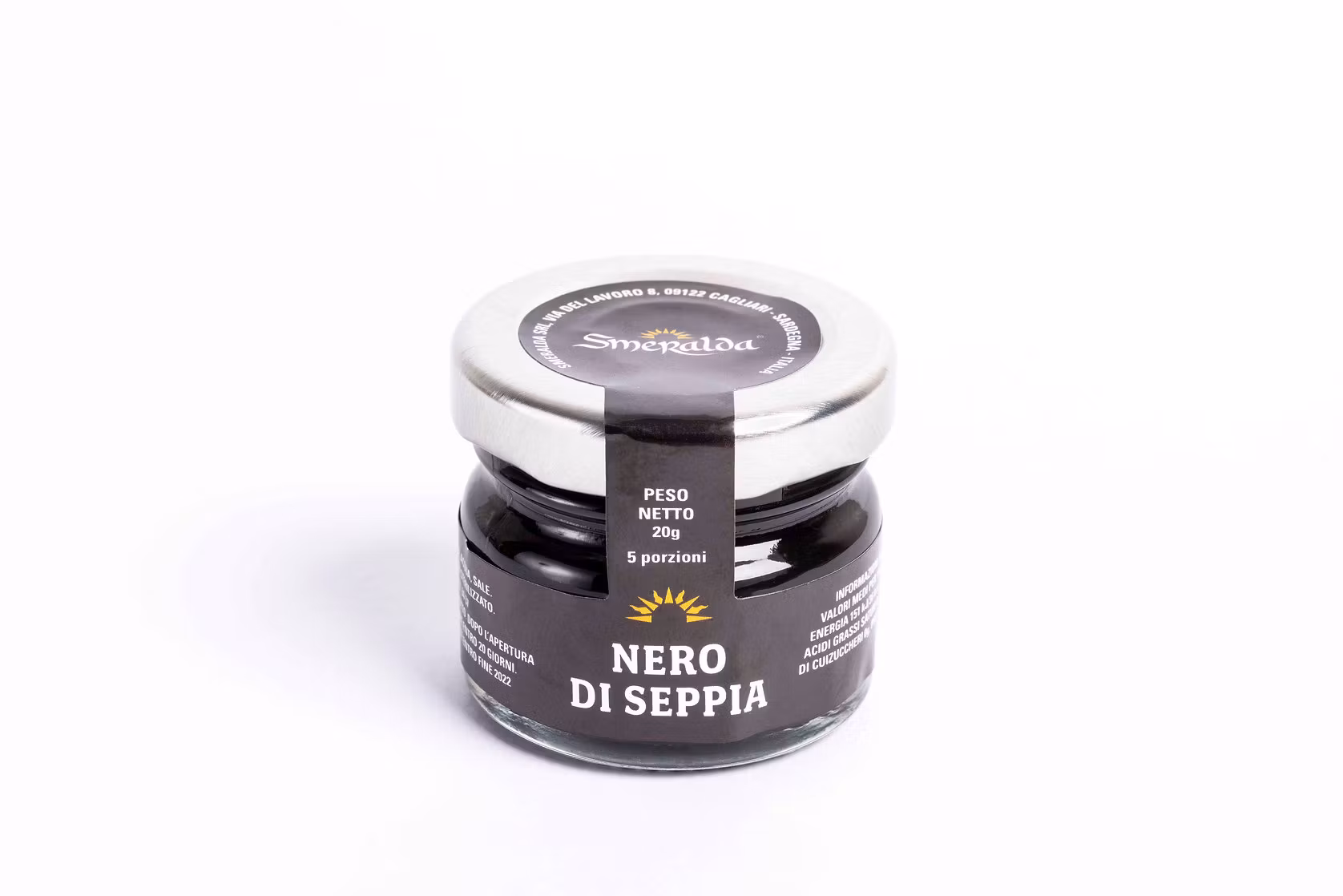 Nero di seppia - Bläckfiskbläck på burk - 20gr