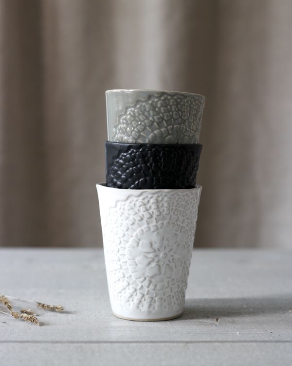 ETHNIC CERAMIC MUG WHITE