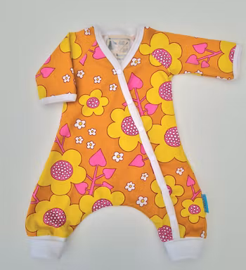 Prematurdress Retroblommor strl 48/50