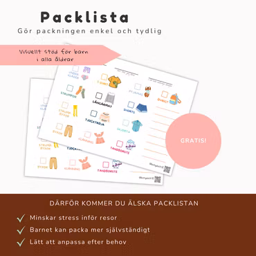Packlista för barn