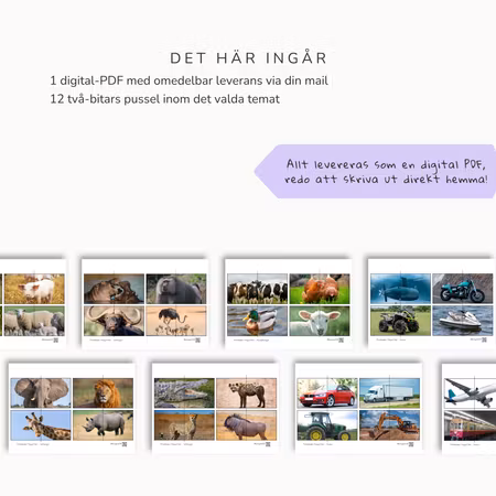 MagnaTiles Pussel - Olika teman