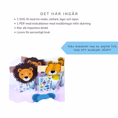 Kalaspåsar Safari - SVG