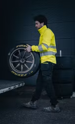 Projob 6432 Softshelljakke EN ISO 20471 Kl 3/2