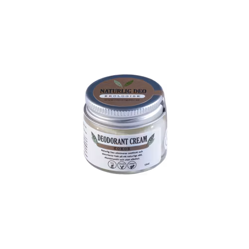 Naturlig Deo - ekologisk deodorant cream 15ml - kokos