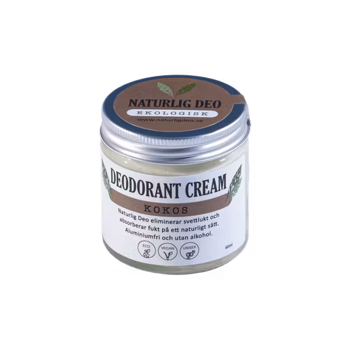 Naturlig Deo - ekologisk deodorant cream 60ml - kokos