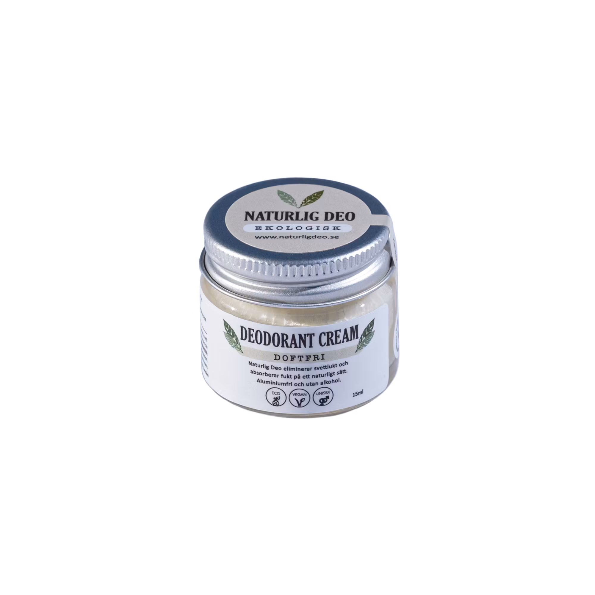 Naturlig Deo - ekologisk deodorant cream 15 ml - doftri