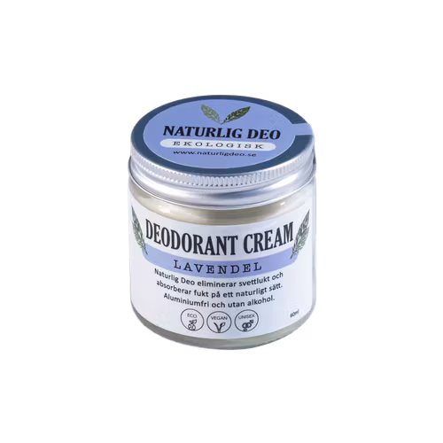 Naturlig Deo - ekologisk deodorant cream 60 ml - Lavendel