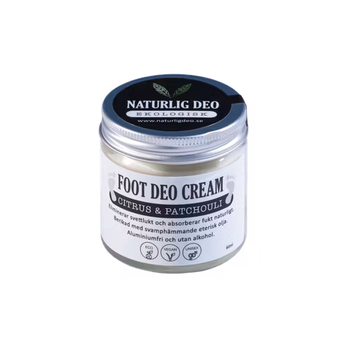 Naturlig Deo - Ekologisk Foot Deo Cream 60 ml - Grapefrukt & Patchouli
