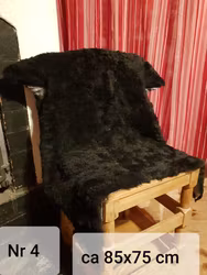 Lammfäll svart, grå