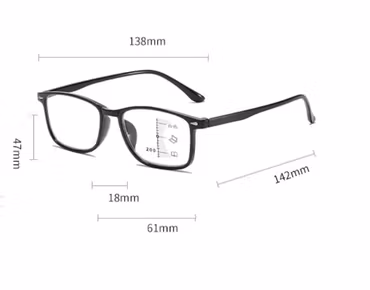 Starka Läsglas bifokala med multifocus nr 1 +4,0
