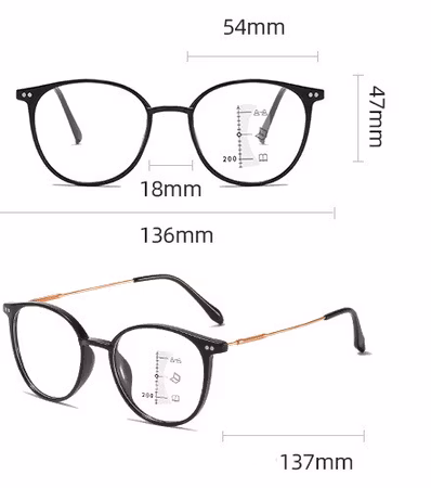 Starka läsglas bifokala med multifocus nr 2  +4,0