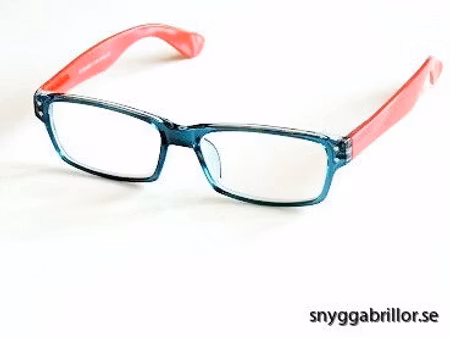 Läsglas Lissabon röd/blå