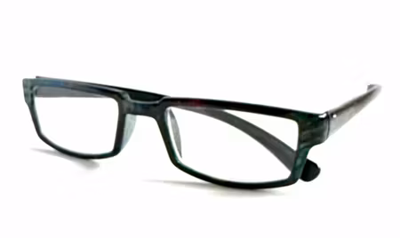 Läsglas grönmelerad rektangel