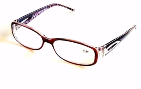 Läsglas Sylvia brunröd