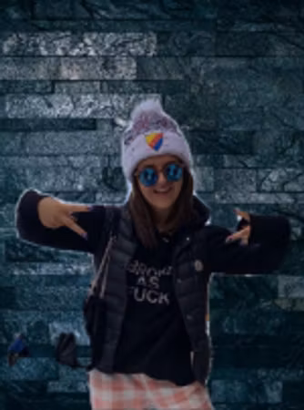 Bella sol 3, bruna bågar med blå spegel