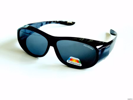 Solskydd polariserande ovanpå 14 cm svarta