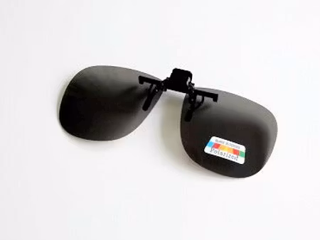 Flip up polariserad svart 60 mm