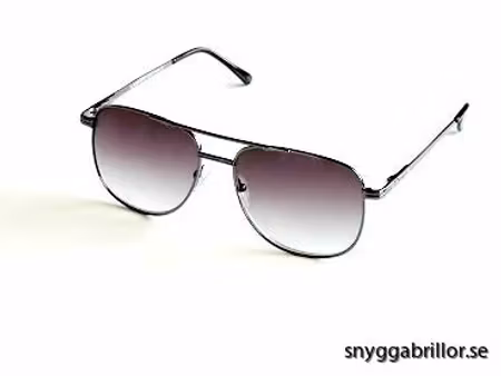 Solläs Erhard pilot mörk silver/svart