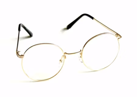 Klarglas Ove runda guld