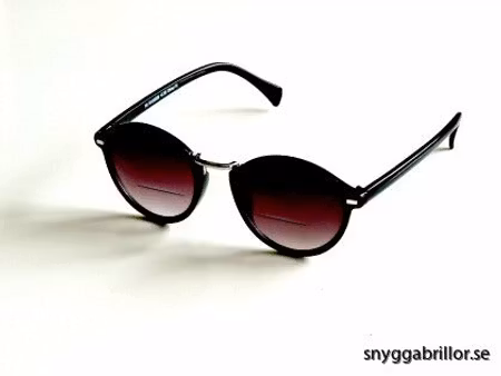 Solläsglasögon med läsruta Ernst svarta