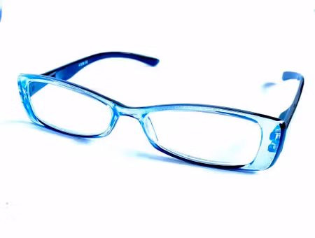 Läsglas blå pärlemor